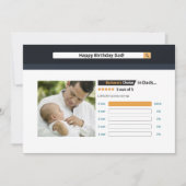 Carte d'anniversaire pour papa (Devant)