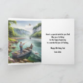 Carte d'anniversaire pour papa pêcheur (Intérieur)