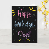 Carte d'anniversaire pour Papi (Fleur jaune)