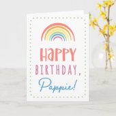 Carte d'anniversaire pour Pappie (Fleur jaune)