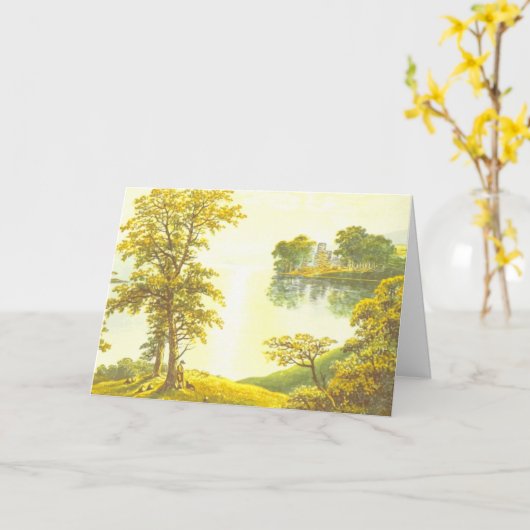 Carte d'anniversaire pour Pasteur (Fleur jaune)