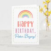 Carte d'anniversaire pour Pedar Bozorg (Fleur jaune)