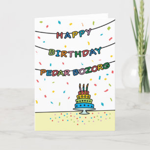 Carte d'anniversaire pour Pedar Bozorg