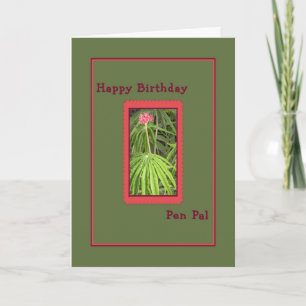 Carte d'anniversaire pour Pen Pal
