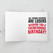 CARTE D'ANNIVERSAIRE POUR PÈRE DE DONALD TRUMP (Intérieur)