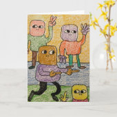 Carte d'anniversaire pour personnes de différentes (Fleur jaune)