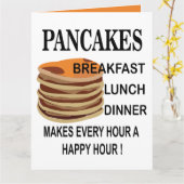 Carte d'anniversaire pour petit déjeuner aux panca (Fleur jaune)