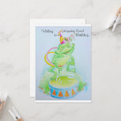 Carte d'anniversaire pour petites filles (Devant/Arrière en situation)