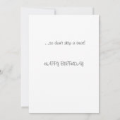 Carte d'anniversaire pour petites filles (Dos)