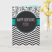 Carte d'anniversaire pour Pita (Fleur jaune)