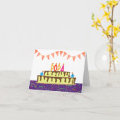 Carte d'anniversaire pour Popa (Fleur jaune)