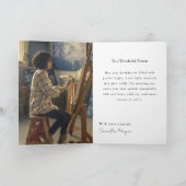 Carte d'anniversaire pour professeur d'art floral (Intérieur)