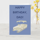 Carte d'anniversaire pour propriétaires de bateau  (Fleur jaune)