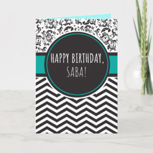Carte d'anniversaire pour Saba