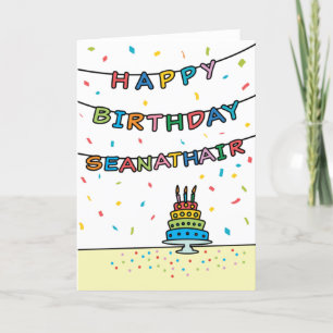 Carte d'anniversaire pour Seanathair