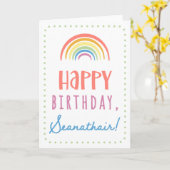 Carte d'anniversaire pour Seanathair (Fleur jaune)