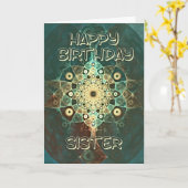Carte d'anniversaire pour soeur (Fleur jaune)