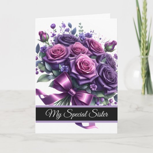 Carte d'anniversaire pour sœur (Devant)