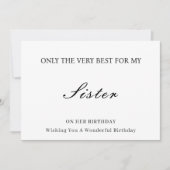 Carte d'anniversaire pour soeur (Devant)