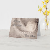 Carte d'anniversaire pour soeur jumelle (Fleur jaune)