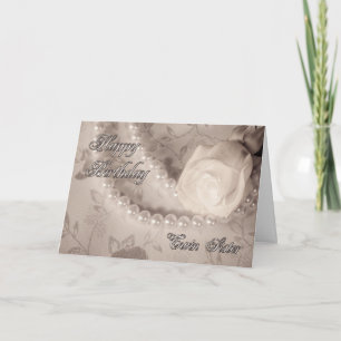 Carte d'anniversaire pour soeur jumelle