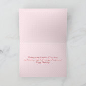 Carte d'anniversaire pour tante - Bouquet de fleur (Intérieur)