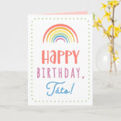 Carte d'anniversaire pour Táto (Fleur jaune)