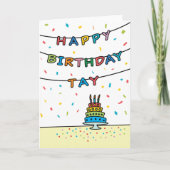 Carte d'anniversaire pour Tay (Devant)