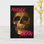 Carte d'anniversaire pour toujours rockin (Fleur jaune)