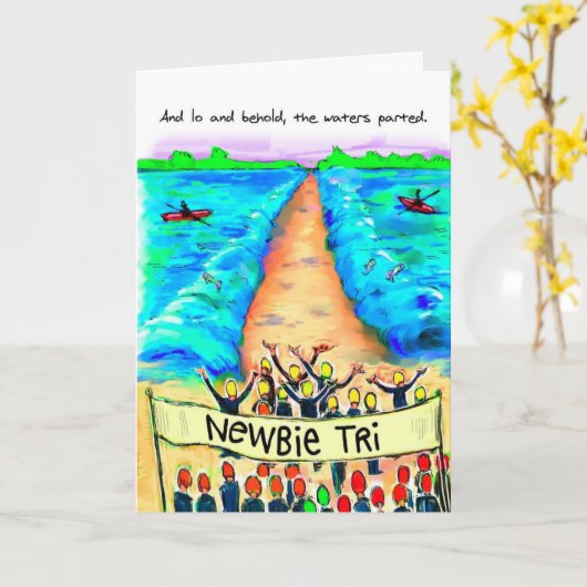 Carte d'anniversaire pour Triathlte - Triathlte de (Fleur jaune)