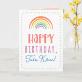 Carte d'anniversaire pour Tutu Kāne (Fleur jaune)