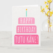 Carte d'anniversaire pour Tutu Kāne (Fleur jaune)