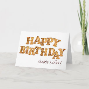 Carte d'anniversaire pour un amateur de cookies