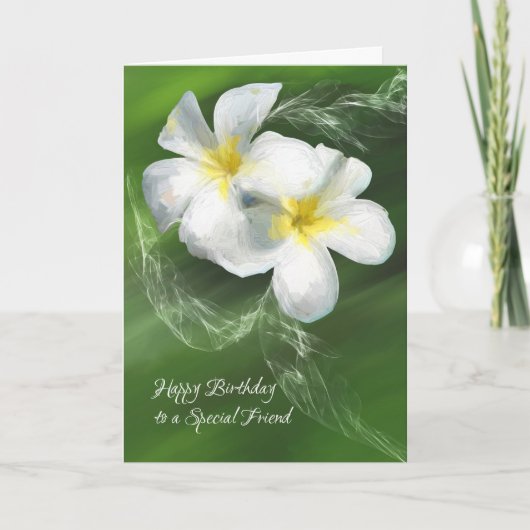 Carte d'anniversaire pour un ami spécial, femelle (Devant)