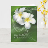 Carte d'anniversaire pour un ami spécial, femelle (Fleur jaune)