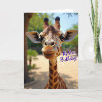 Carte d'anniversaire pour un animal gentil
