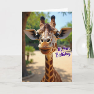 Carte d'anniversaire pour un animal gentil
