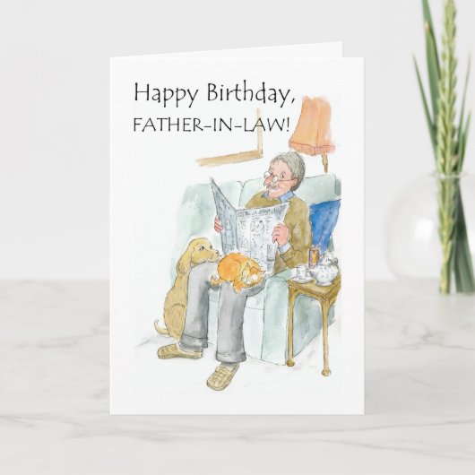 Carte d'anniversaire pour un beau-père (Devant)