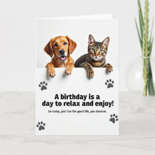 Carte d'anniversaire pour un duo mignon