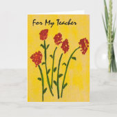 Carte d'anniversaire pour un enseignant (Devant)