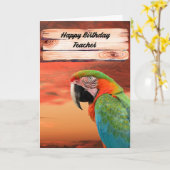 Carte d'anniversaire pour un enseignant masculin o (Fleur jaune)