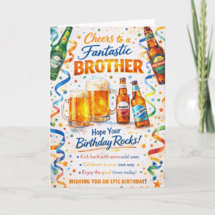 Carte d'anniversaire pour un frère fantastique