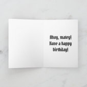Carte d'anniversaire pour un garçon pirate mignon (Intérieur)