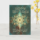 Carte d'anniversaire pour un gendre (Fleur jaune)