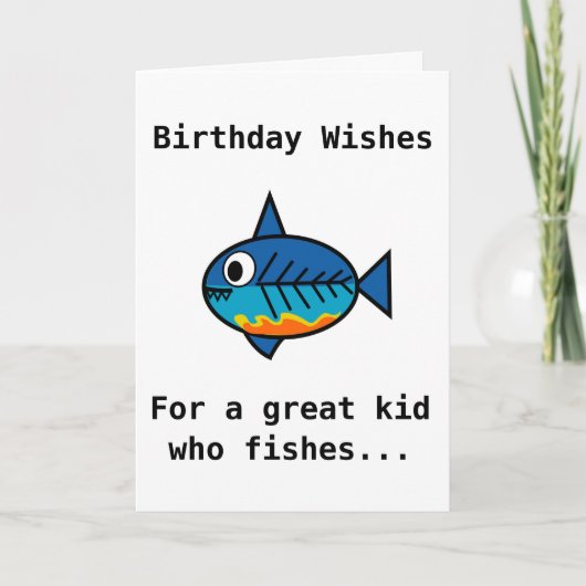 Carte d'anniversaire pour un grand enfant qui (Devant)