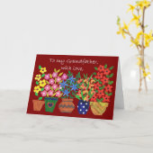 Carte d'anniversaire pour un grand-père - Flower P (Fleur jaune)