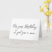 Carte d'anniversaire pour un homme mignon avec une (Fleur jaune)