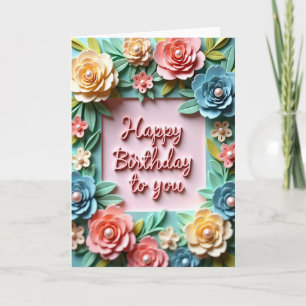 Carte d'anniversaire pour un jardin serein