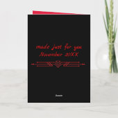 Carte d'anniversaire pour un mec cool, chien labra (Dos)