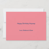 Carte d'anniversaire pour un moment difficile - To (Dos)